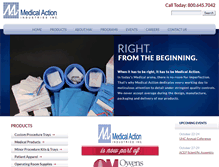 Tablet Screenshot of medical-action.com